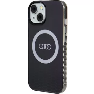 Audi IML Big Logo MagSafe Case iPhone 15 / 14 / 13 6.1" czarny/black hardcase AU-IMLMIP15-Q5/D2-BK - Etui i futerały do telefonów - miniaturka - grafika 2