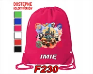 Torby szkolne - WOREK SZKOLNY NA WF SPORTOWY NA BUTY MAGIA FILM KINO HP KID- IMIĘ - miniaturka - grafika 1