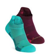 Skarpetki damskie - Skarpety biegowe damskie Inov-8 Trailfly Sock Low - teal/purple - miniaturka - grafika 1