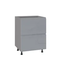 Meble kuchenne - Rimini Szafka Dolna Ds-60-2W_Modern Szary Połysk - miniaturka - grafika 1