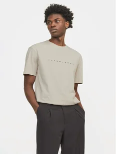 Jack&Jones T-Shirt Star 12234746 Beżowy Relaxed Fit - Koszulki męskie - miniaturka - grafika 1