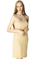 Bielizna nocna - Klasyczna halka damska Erika pod sukienkę : Kolor - Beżowy, Rozmiar - 44 - miniaturka - grafika 1