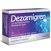 Leki przeciwbólowe - Dezamigren Tabletki powlekane 12,5 mg 2 sztuki - miniaturka - grafika 1