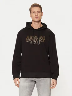 Armani Exchange Bluza XM000332 AF12269 UC001 Czarny Regular Fit - Bluzy męskie - miniaturka - grafika 1