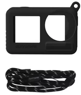 Osłona silikonowa etui case czarny + smycz Sunnylife dla DJI Osmo Action 3./ 4 - Akcesoria do drona - miniaturka - grafika 1