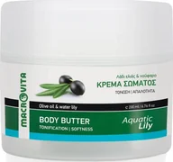 Balsamy i kremy do ciała - Macrovita MACROVITA naturalne masło do ciała LILIA WODNA z bio-oliwą i lilią wodną 200ml - miniaturka - grafika 1
