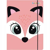 Teczki i skoroszyty - Teczka z gumką A4 kartonowa lakierowana 300g BAMBINO FOX 1szt. - miniaturka - grafika 1