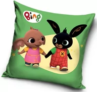 Kołdry i poduszki dla dzieci - Królik Bing Licencyjna Poduszka Jasiek 40x40 Zielona - miniaturka - grafika 1