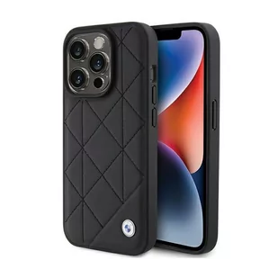 BMW Leather Quilted - Etui iPhone 15 Pro Max (czarny) - Etui i futerały do telefonów - miniaturka - grafika 1