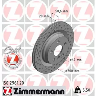 Tarcza hamulcowa ZIMMERMANN 150.2961.20 - Tarcze hamulcowe - miniaturka - grafika 1
