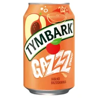 Soki i napoje niegazowane - Tymbark Gazzzowany Napój gazowany jabłko brzoskwinia 330 ml - miniaturka - grafika 1