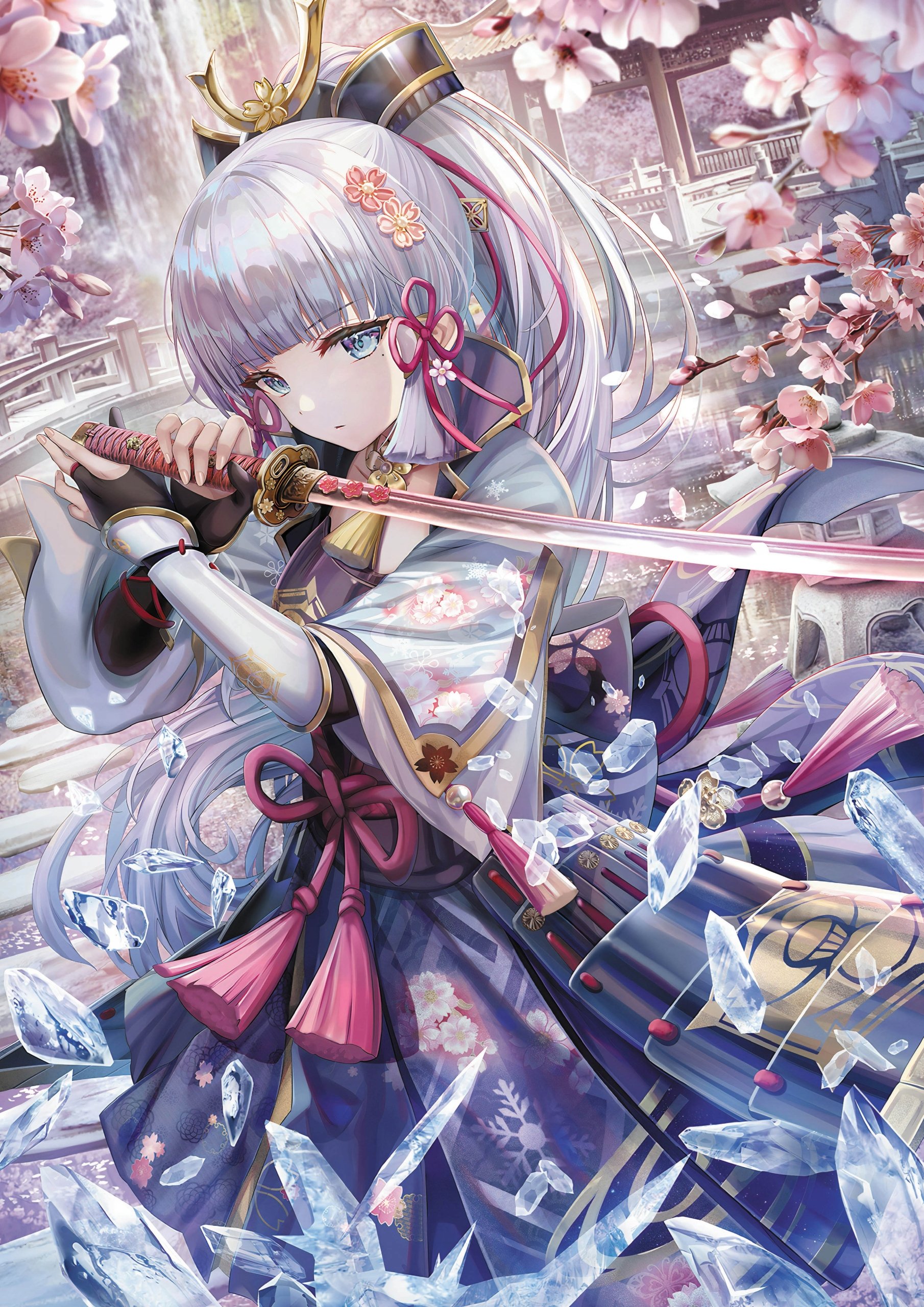 Plakat A1 Genshin Impact Anime Gra Kamisato Ayaka