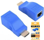 Inne akcesoria audio-wideo - Extender Konwerter HDMI na LAN RJ45 po skrętce 30M - miniaturka - grafika 1