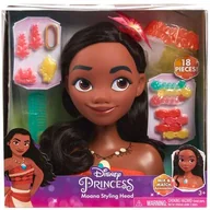 Lalki dla dziewczynek - Lalka Głowa do stylizacji czesania włosów Księżniczka Disney Vaiana Moana Fryzjer + akcesoria - miniaturka - grafika 1