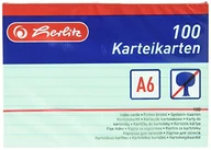 Szkolne artykuły papiernicze - Karteczki kart A6 zielone - miniaturka - grafika 1
