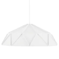 Lampy sufitowe - Beliani Lampa wisząca biała SENIA - miniaturka - grafika 1