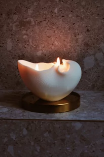 ŚWIECZKA SOJOWA ART MUSZLA MORSKA - 620 G NATURALNA - Świece - miniaturka - grafika 1