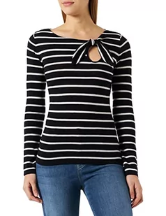 Pinko Damska koszula Stone Cashmere Extrafi Henley, Zz1_biała/czarna, S, Zz1_biały/czarny, S - Koszule damskie - miniaturka - grafika 1