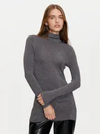 Sukienki - Gaudi Sukienka dzianinowa 421FD53042 Szary Slim Fit - miniaturka - grafika 1