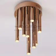 Lampy sufitowe - Maxlight Miedziana LAMPA sufitowa ORGANIC C0116D okrągła OPRAWA metalowa PLAFON sople LED 10W 3000K miedź C0116D - miniaturka - grafika 1
