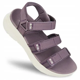 Sandały damskie BIG STAR sportowe na platformie fioletowe RR274A113 r. 37 - Sandały damskie - miniaturka - grafika 1