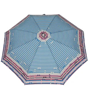 Parasol damski automatyczny Labirynt na niebieskim 100 cm F.P. PARASOL Wiatroodporny - Parasole - miniaturka - grafika 1