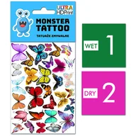 Zabawki kreatywne - TATUAŻE ZMYWALNE DLA DZIECI MOTYLKI WZORY ORYGINALNE - miniaturka - grafika 1