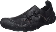 Klapki i japonki męskie - Clarks Męskie klapki Mamo Spirit 2, czarna skóra, 42.5 EU - miniaturka - grafika 1