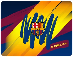 PODKŁADKA POD MYSZKĘ FC BARCELONA Z IMIENIEM 23x19CM DO LAPTOPA - Podkładki pod mysz - miniaturka - grafika 1