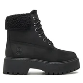 Botki damskie - Trapery Timberland Stone Street TB0A2PU6W051 Czarny - miniaturka - grafika 1