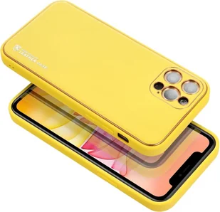 cofi1453 Skórzane etui na telefon komórkowy Pokrowiec na telefon komórkowy kompatybilny z Samsung Galaxy A52 5G (A525F) Żółty - Etui i futerały do telefonów - miniaturka - grafika 1