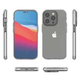 Spring Case etui iPhone 14 Pro silikonowy pokrowiec z ramką jasnoróżowe - Etui i futerały do telefonów - miniaturka - grafika 2