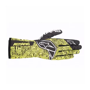 Rękawice kartingowe Alpinestars TECH-1 K RACE V2 VERTICAL żółte - Odzież do sportów motorowych - miniaturka - grafika 2