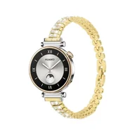 Akcesoria do smartwatchy - opaska pasek bransoleta DIAMONDS "8" Garmin GARMIN VENU 2S / VENU 3S / Vivoactive 4S / Huawei Watch GT 4 41mm GOLD - miniaturka - grafika 1