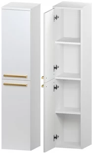 Słupek Łazienkowy ATHOS 30 2D L - Uchwyt Złoty - Szafki łazienkowe - miniaturka - grafika 1