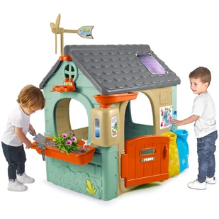 FEBER Domek ogrodowy Recycle Eco Segregacja Odpadów Zielona Energia - Namioty i tipi dla dzieci - miniaturka - grafika 1