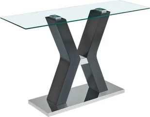 DKD Home Decor Konsola DKD Home Decor Czarny szkło hartowane Drewno MDF 120 x 40 x 76 cm - Konsole i sekretarzyki - miniaturka - grafika 1