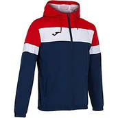 Kurtki męskie - Joma Męska kurtka przeciwdeszczowa Crew Iv niebieski granatowy/czerwony M - miniaturka - grafika 1