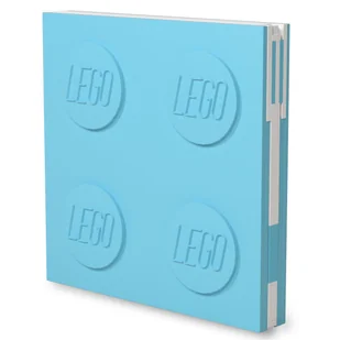 Lego 2.0 Locking Notebook with Gel Pen - Azur - Pozostałe książki - miniaturka - grafika 1