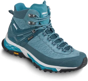 Buty trekkingowe damskie Meindl Top Trail Lady Mid GTX skóra zamszowa wodoodporne turkusowe (4716/93) - Buty trekkingowe damskie - miniaturka - grafika 1