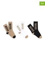 Skarpetki dla dzieci - Hugo Boss Kids Skarpety (3 pary) ze wzorem - miniaturka - grafika 1