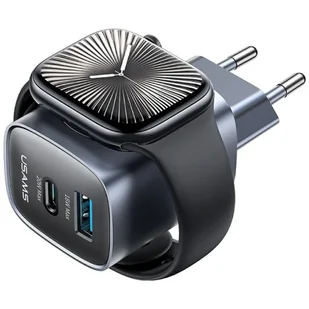 Ładowarka sieciowa USAMS CC293 T67 20W iWatch 1xUSB-C 1xUSB-A tarnish - Ładowarki do telefonów - miniaturka - grafika 1