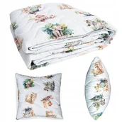 Kołdry i poduszki dla dzieci - KOMPLET 160x200+40x60 KOŁDRA+PODUSZKA NA LATO DLA DZIECKA PIKOWANY-POLSKI - miniaturka - grafika 1