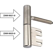 Zawiasy, okucia i inne akcesoria - Zawias OTLAV 100 Ø15 dół nikiel do stali - miniaturka - grafika 1