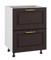 Meble kuchenne - Bristol Szafka Dolna Ds-60-2W-1Wew Modernbox Czarny Mat - miniaturka - grafika 1