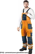 Odzież robocza - R.E.I.S. LH-FMNX-B - OSTRZEGAWCZE SPODNIE OCHRONNE OGRODNICZKI - pomarańczowo-granatowo-szary 58 - miniaturka - grafika 1