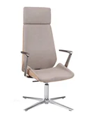 Fotele i krzesła biurowe - Fotel konferencyjny gabinetowy Moon Wood HD CF - miniaturka - grafika 1