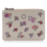 Portfele - Szara bilonówka damska Kwiatuszki Yoshi Y1321 - Empik - miniaturka - grafika 1