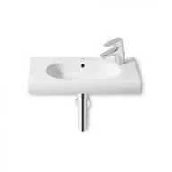 Umywalki - Roca A32724YS00 MERIDIAN-N Umywalka 55x32 cm z otworem na bateri$893 po prawej stronie Supraglaze$894 - miniaturka - grafika 1