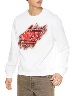 Diesel Bluza męska, Biały (biały), S - Bluzy męskie - miniaturka - grafika 1